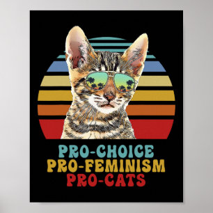 Poster Escolha Pro Feminismo Prata Direitos da Mulher Fem