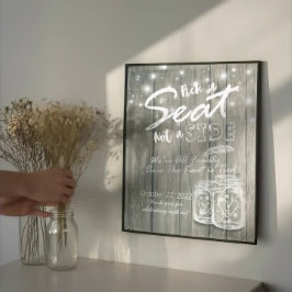 Poster Escolha Um Assento Não Um Sinal De Casamento Later