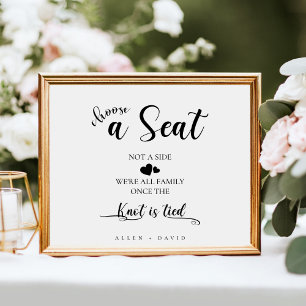 Poster Escolha Um Lugar Não Um Casamento Preto E Branco L