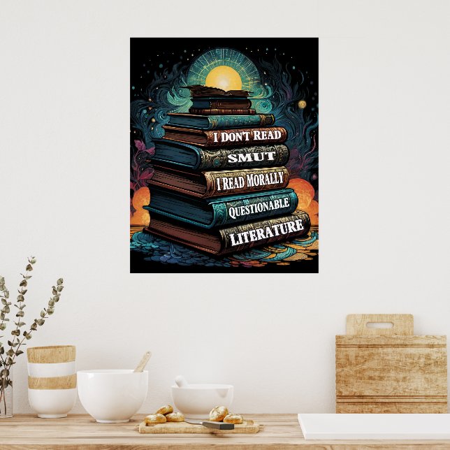 Poster Escolhas de Livros Humor (Cozinha)