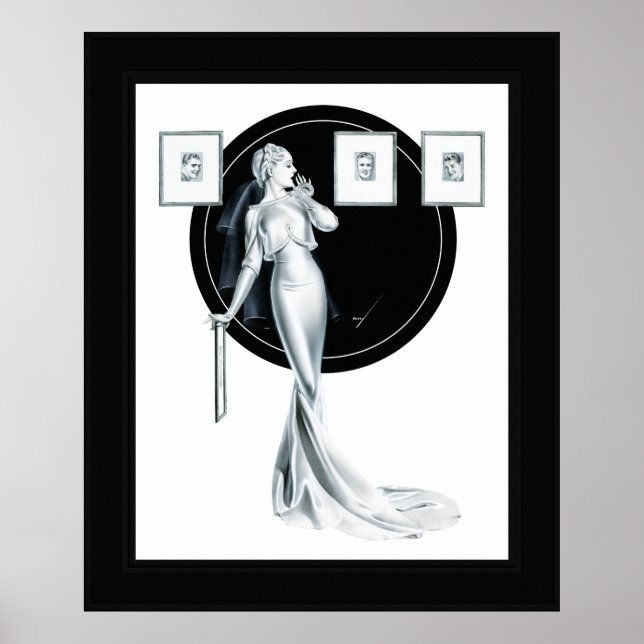 Poster Escolhendo seu homem por George Petty (Frente)