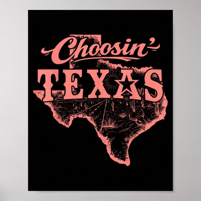 Poster Escolhendo Texas Estado de Espírito Lone Star West (Frente)