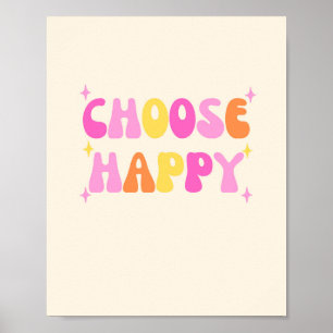 Poster Escolher citação feliz