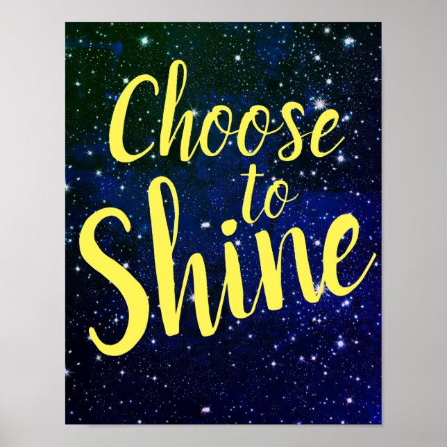 Poster Escolher Shine Stars Cosmos (Frente)