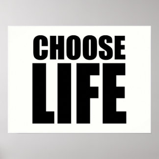 Poster Escolher vida