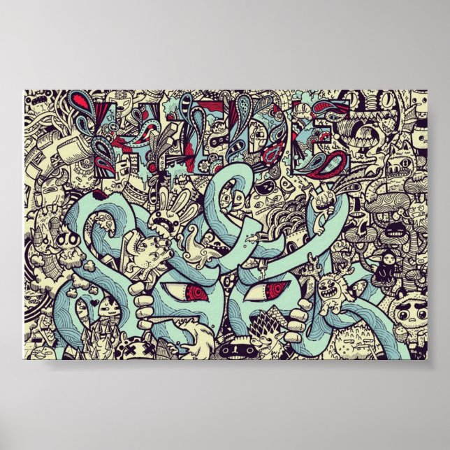 Poster Esconda-se! Pop Art Poster! (Frente)