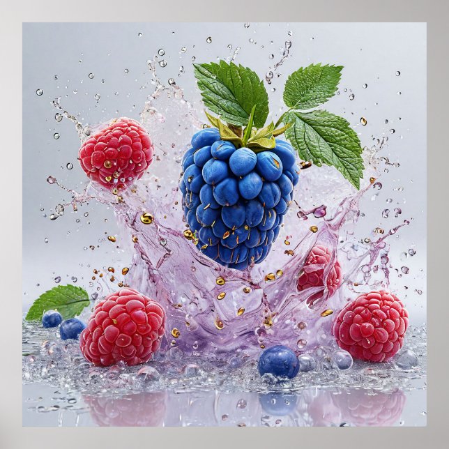 Poster Escórias dinâmicas de água (Frente)