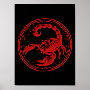 Poster Escorpião Astronomia Signo do Zodíaco Escorpião