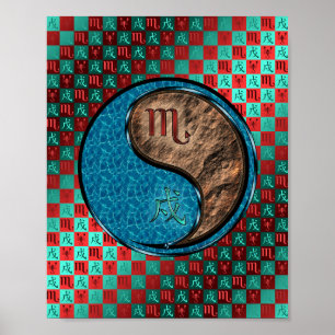 Poster Escorpião e Cão da Terra