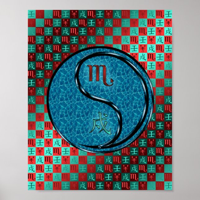 Poster Escorpião e Cão de Água (Frente)