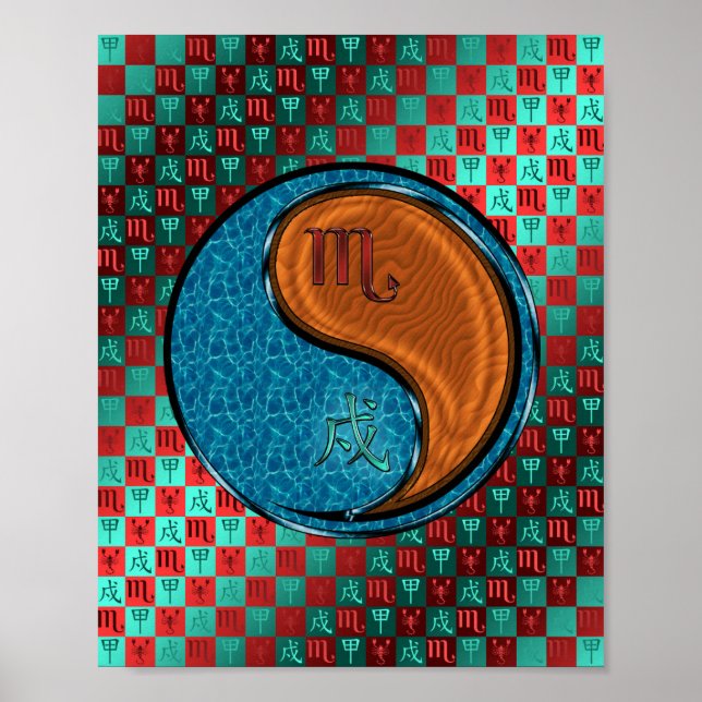 Poster Escorpião e Cão de Madeira (Frente)