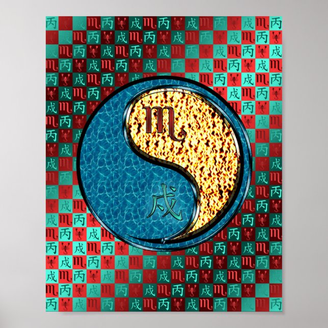 Poster Escorpião e Cão Fogo (Frente)