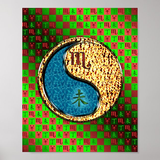 Poster Escorpião e Capim de Fogo (Frente)