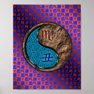 Poster Escorpião e Terra Ox