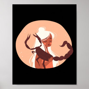 Poster Escorpião Natal Zodíaco Horóscopo Astrologia