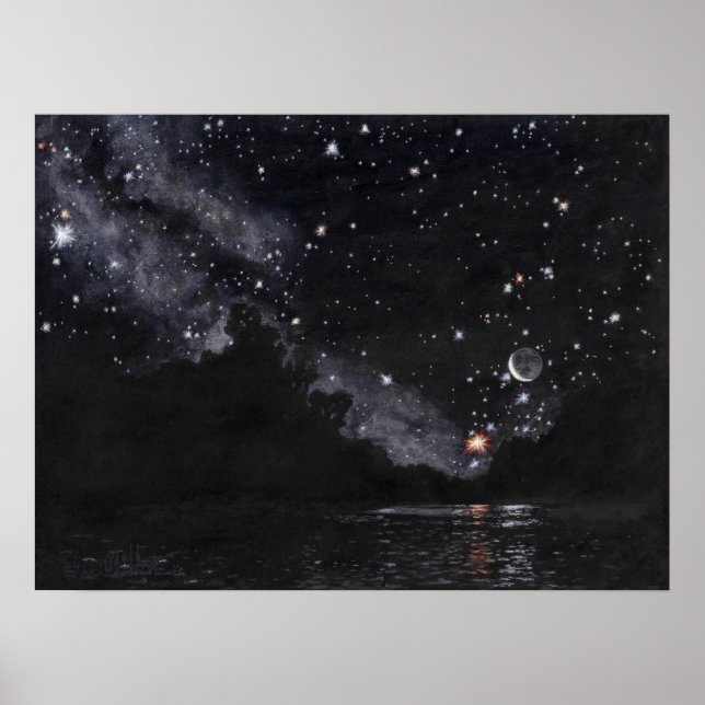 Poster Escorpião Starlit River Await: 24x18 (Frente)