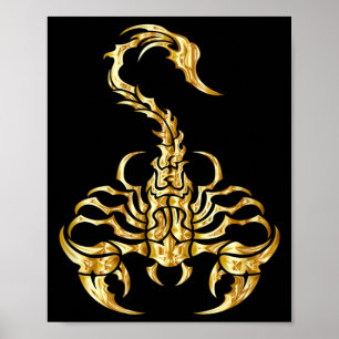 Poster Escorpião Tribal