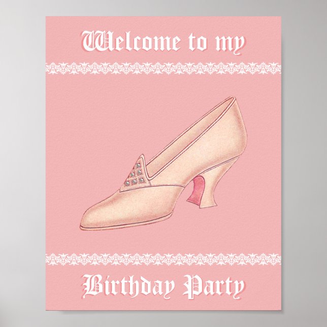 Poster Escorregador princesa rosa (Frente)