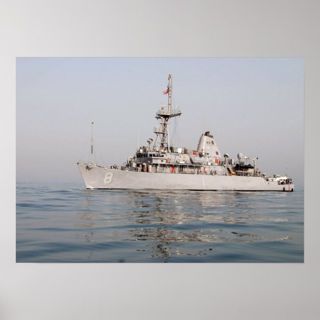 Pôster Escoteiro USS (MCM 8) (Frente)