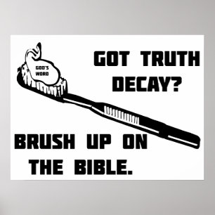 Poster Escove a Bíblia