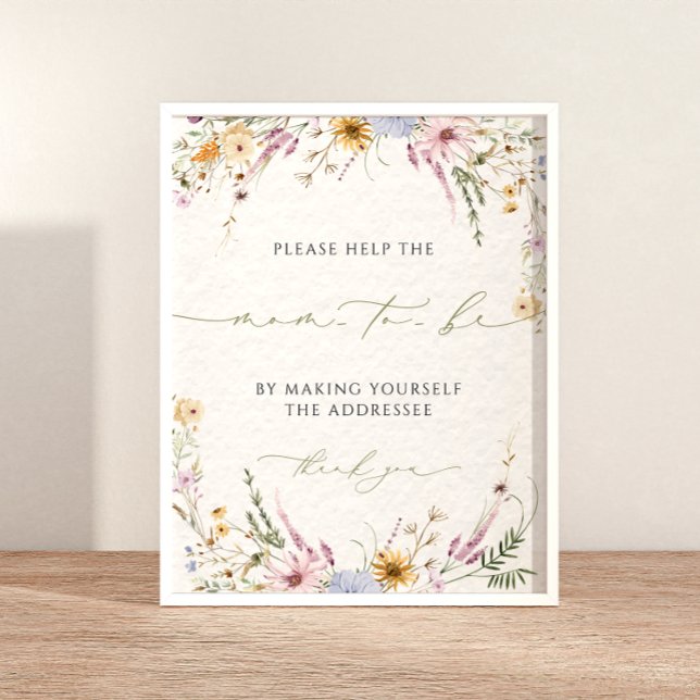 Poster Escreva o endereço do seu Chá de fraldas de endere (Criador carregado)