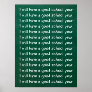 Poster Escrevendo Chalkboard