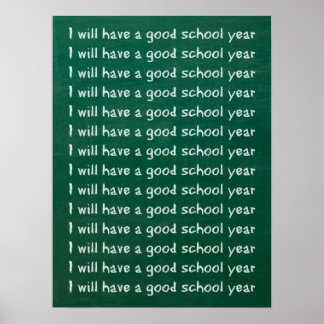 Poster Escrevendo Chalkboard