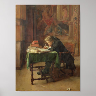 Pôster Escrita do homem novo, 1852
