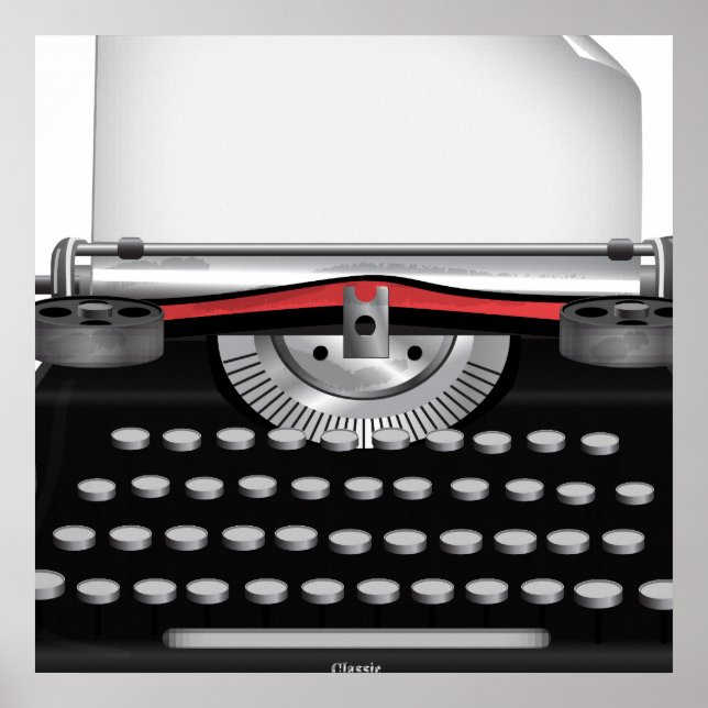 Poster Escrita Vintage (Frente)