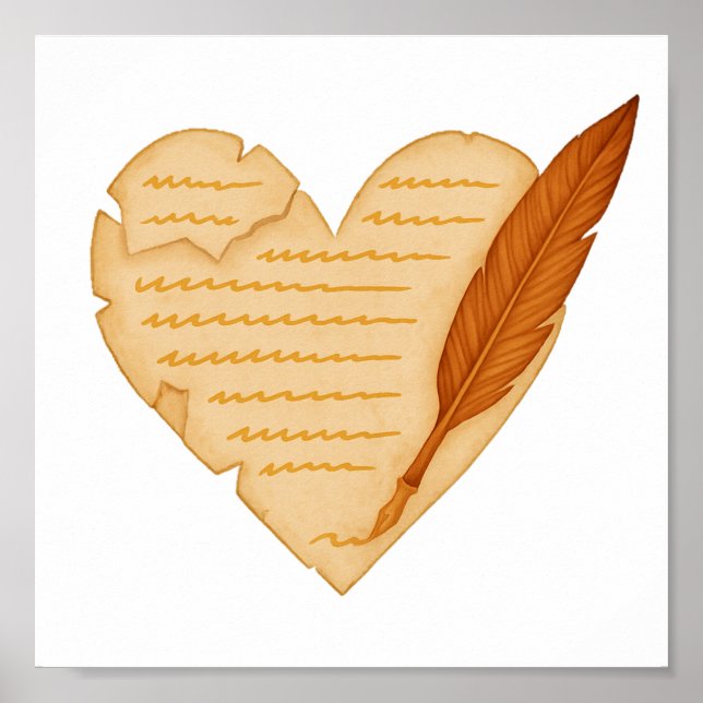 Poster Escrito por todo o seu coração (Frente)