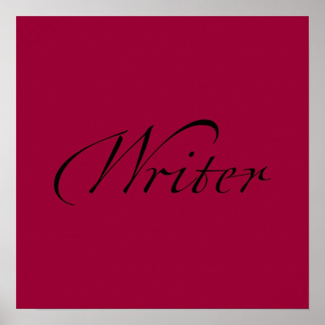 Poster Escritor (Frente)