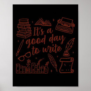 Poster Escritor Autor Romancista Professor de Escrita Bom