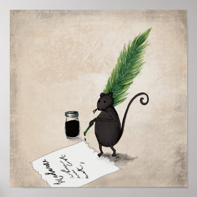 Poster Escritor de Rato (Frente)