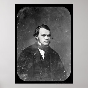 Pôster Escritor Henry J. Raymond Daguerreotype 1844
