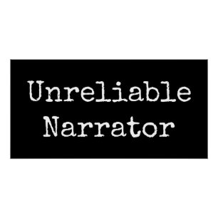 Pôster Escritor - Narrador Não Confiável I