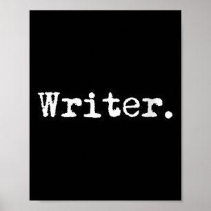 Poster Escritora Feminina Livro de Escrita Divertida Pres