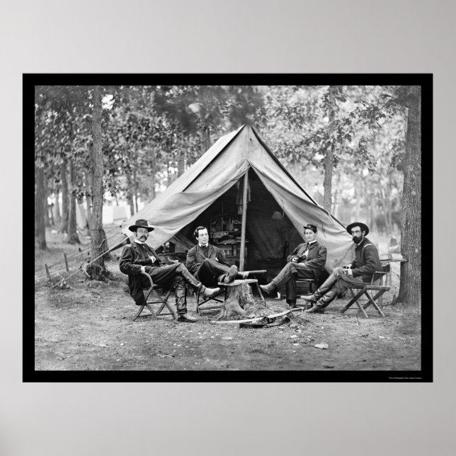 Poster Escritores Secretos na Estação Brandy, VA 1864 (Frente)