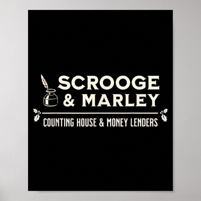 Poster Escritório de Contabilidade de Scrooge e Marley En (Frente)