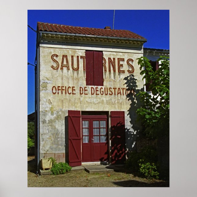 Pôster Escritório de Degustação de Sauternes (Degustação  (Frente)