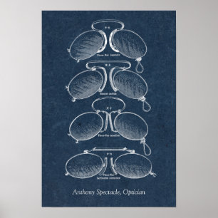 Pôster Escritório do doutor ou do óptico de olho dos