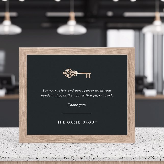 Poster Escritório imobiliário ou lavagem de casas de banh (Criador carregado)