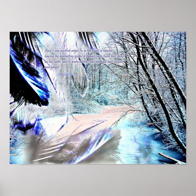 Pôster Escritura de 'Reflexão de Anjo' (Frente)