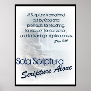 Pôster Escritura de Sola Scriptura/apenas