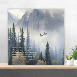 Poster Escritura Isaiah 40 Soar Como Eagles Wall Art