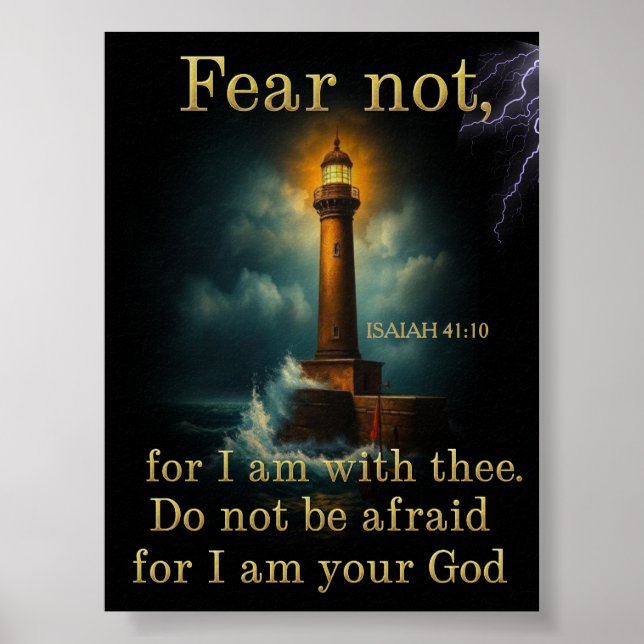 Poster Escritura ISAIH 41:10 (Frente)