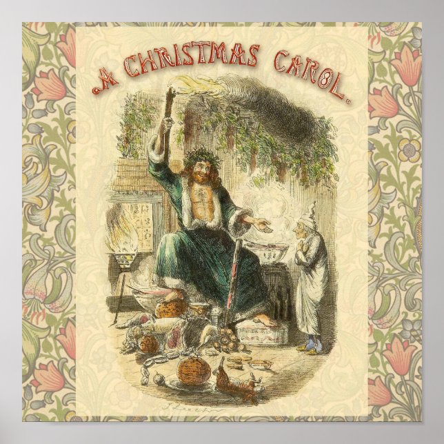 Poster Escrooge Fantasma do Natal Presente Vitoriano (Frente)