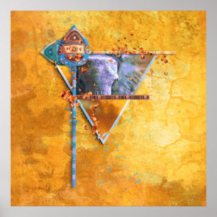 Poster Escudo Africano Elefante "O PODEROSO TRIBE"