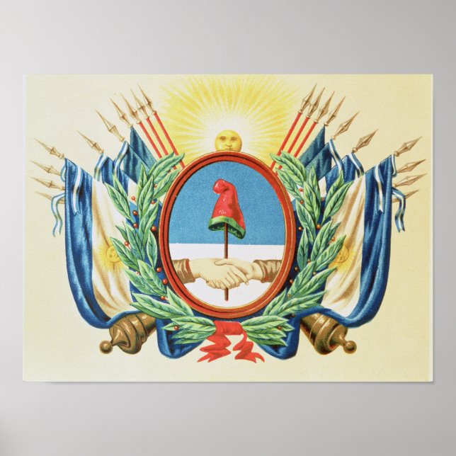 Pôster Escudo da Confederação da Argentina (Frente)