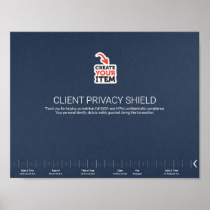 Poster Escudo de Privacidade de Notário Shield NNA Journa