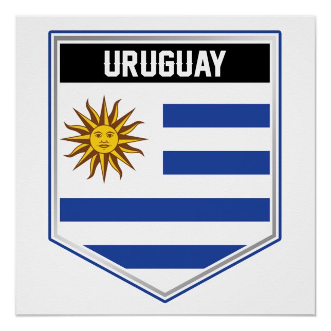 Pôster Escudo do Sinalizador Uruguai (Frente)